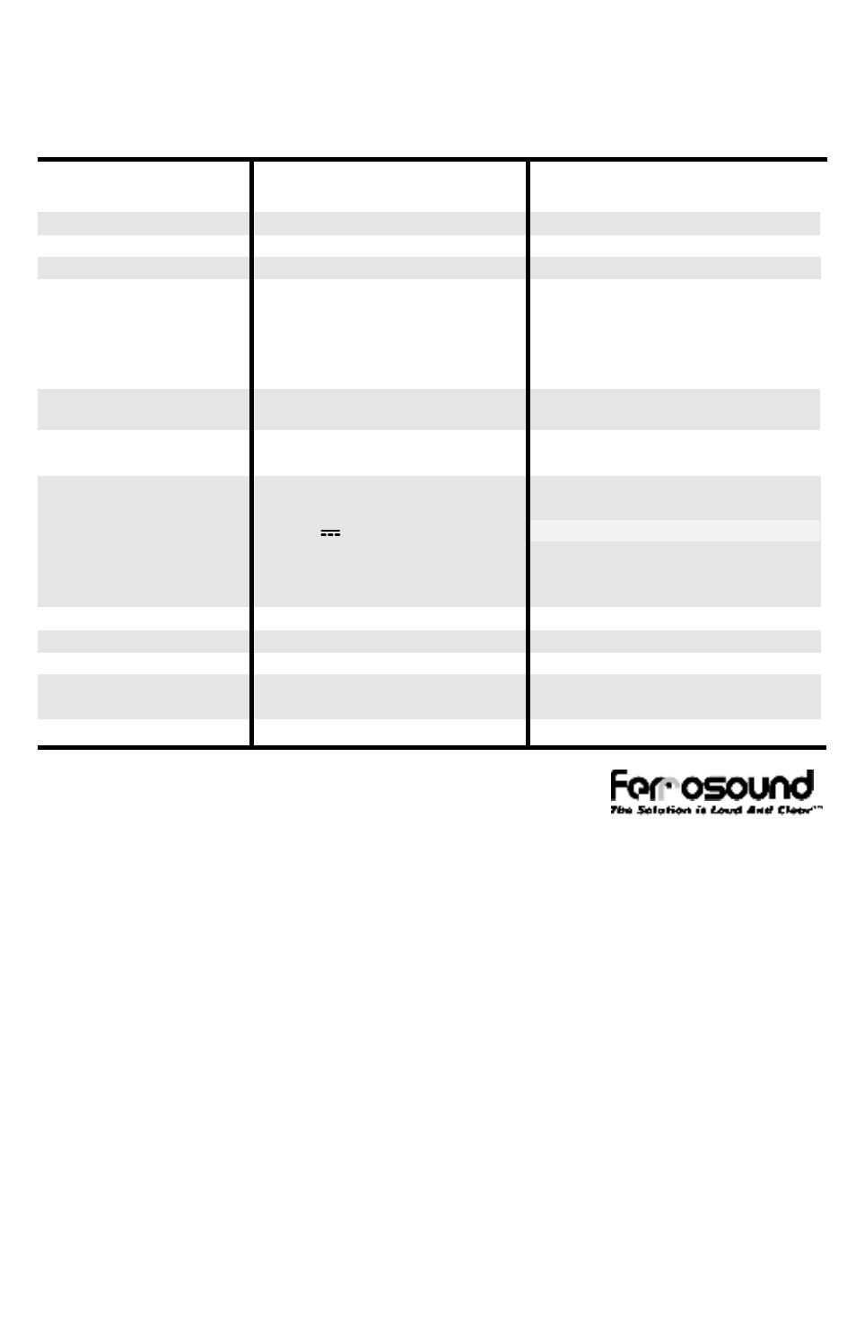 Specifications mspa/mspa-dc pa5xd, Page 18 | Galaxy Audio POWERED MICRO SPOT User Manual | Page 19 / 24