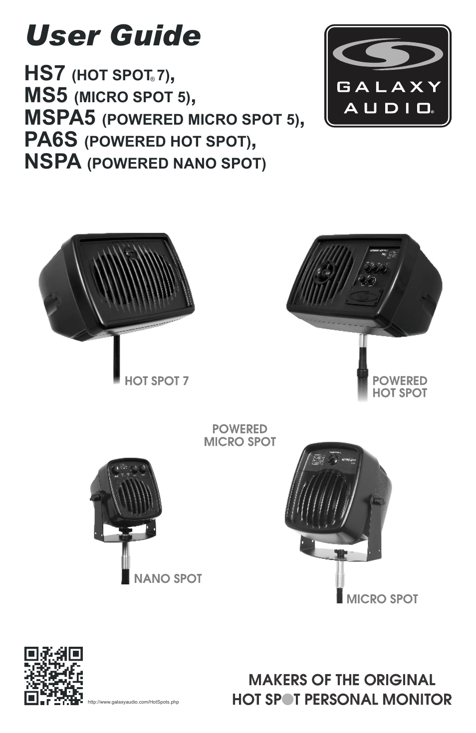 Galaxy Audio MSPA5 User Manual | 24 pages