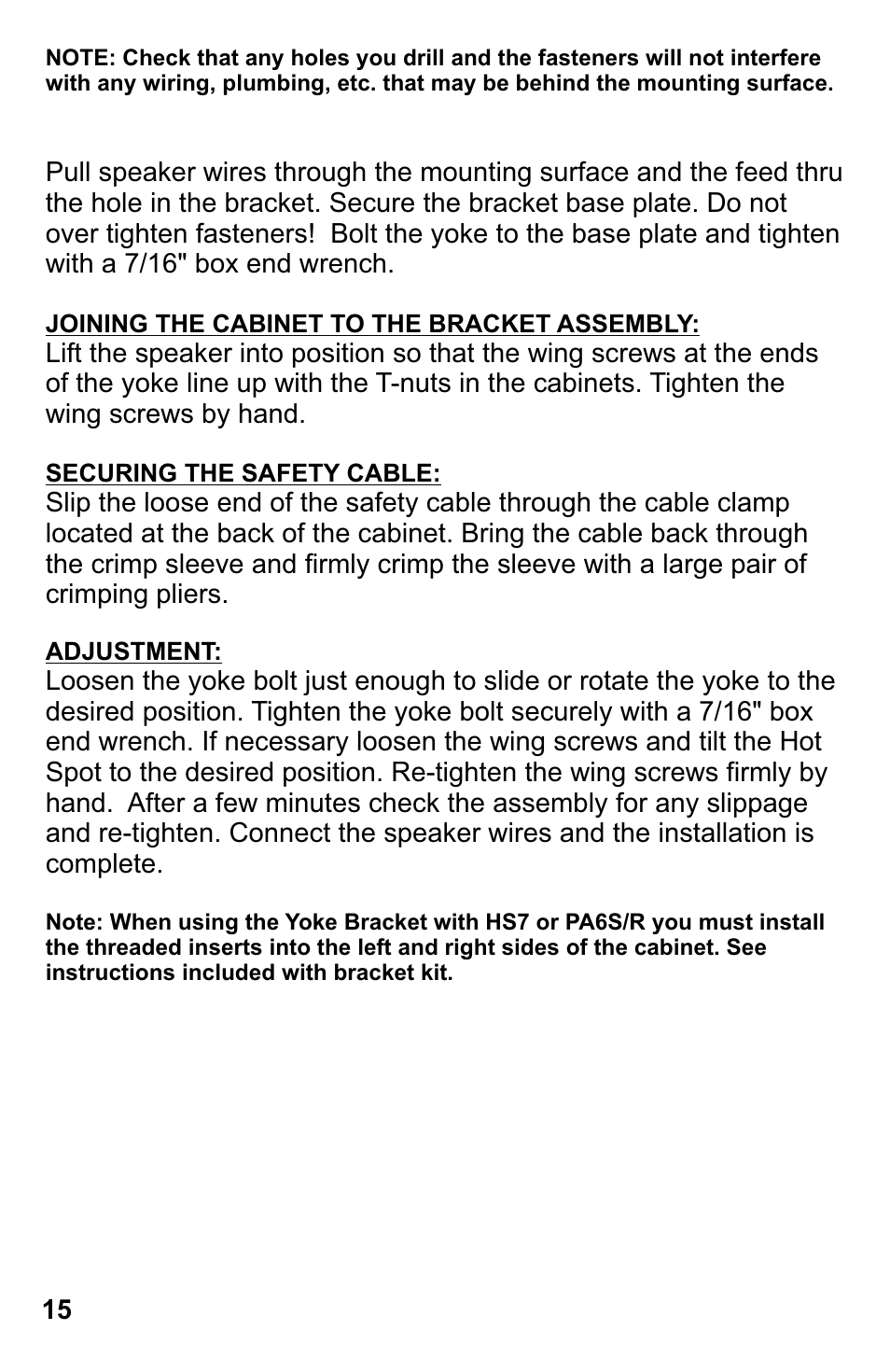 Galaxy Audio MSPA5 User Manual | Page 18 / 24