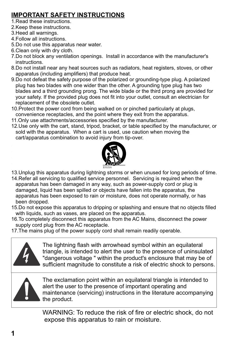 Galaxy Audio MSPA5 User Manual | Page 4 / 24