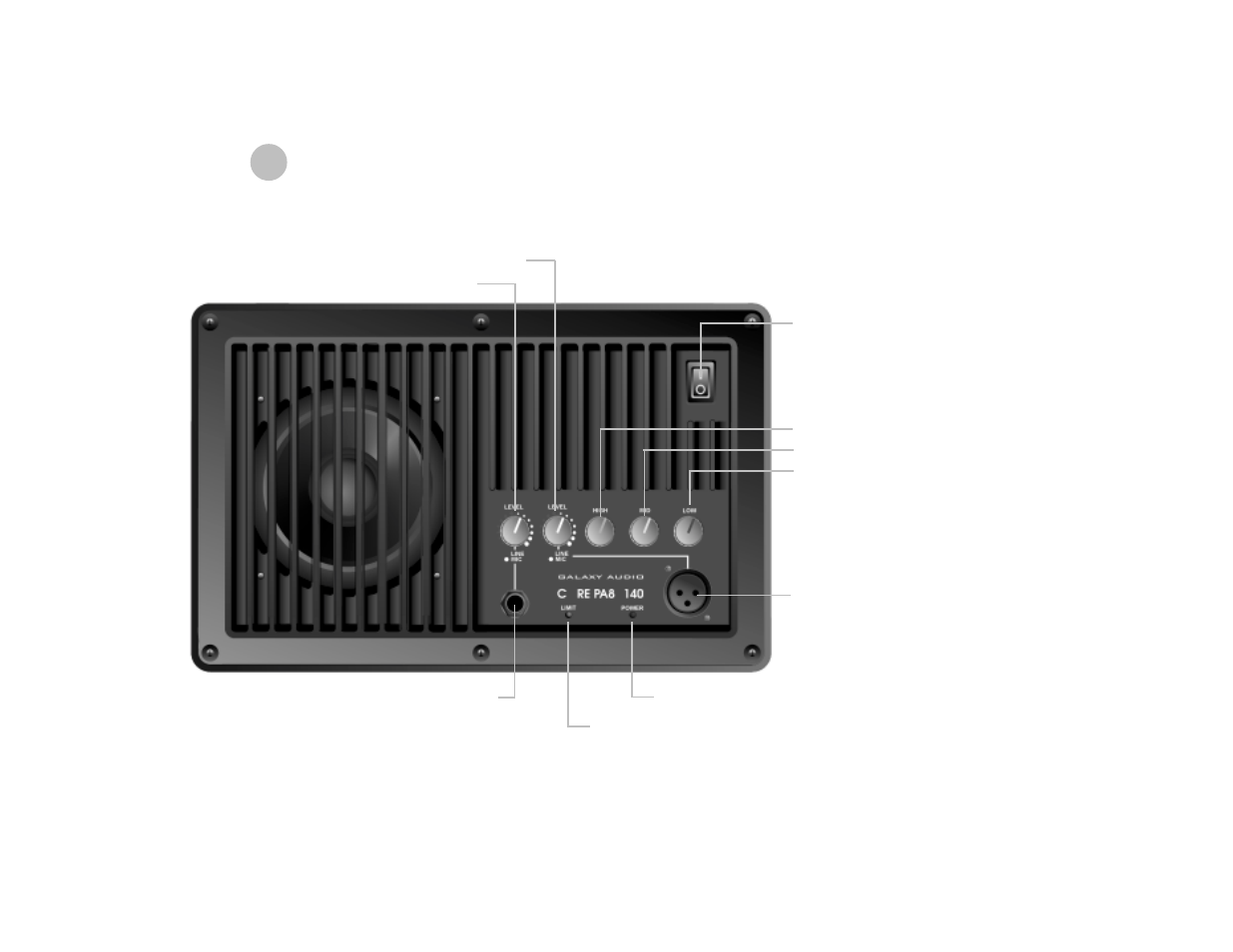 Co re pa8 x 140 | Galaxy Audio PA8X140 User Manual | Page 4 / 12