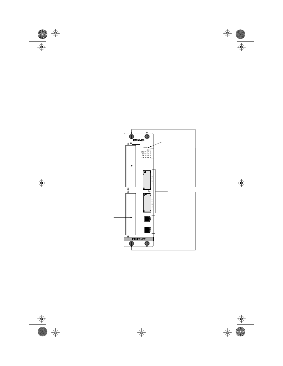 Controls and indicators, 1 the faceplate, Chapter 2 | The faceplate -1, Identifies and describes the, Chapter 2 controls and indicators | Cabletron Systems EMM-E6 User Manual | Page 13 / 64