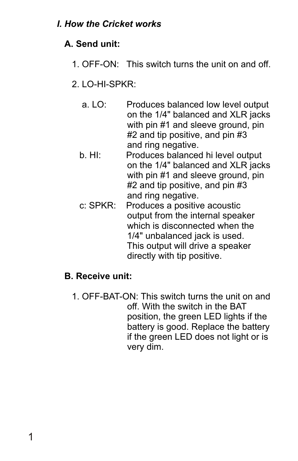 Galaxy Audio CRICKET POLARITY TEST SET User Manual | Page 3 / 14