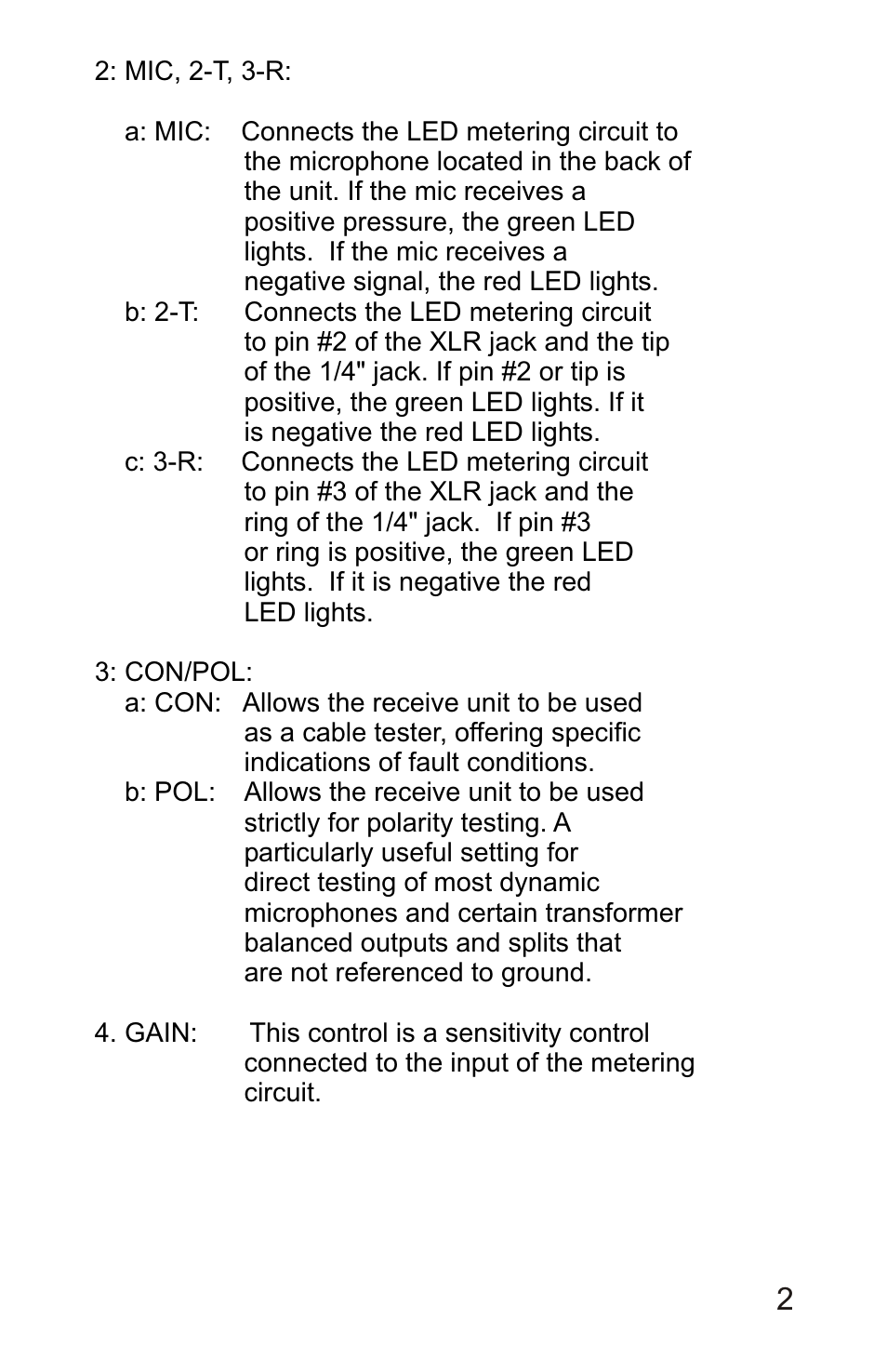 Galaxy Audio CRICKET POLARITY TEST SET User Manual | Page 4 / 14