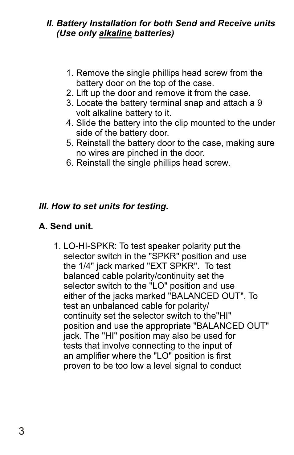 Galaxy Audio CRICKET POLARITY TEST SET User Manual | Page 5 / 14
