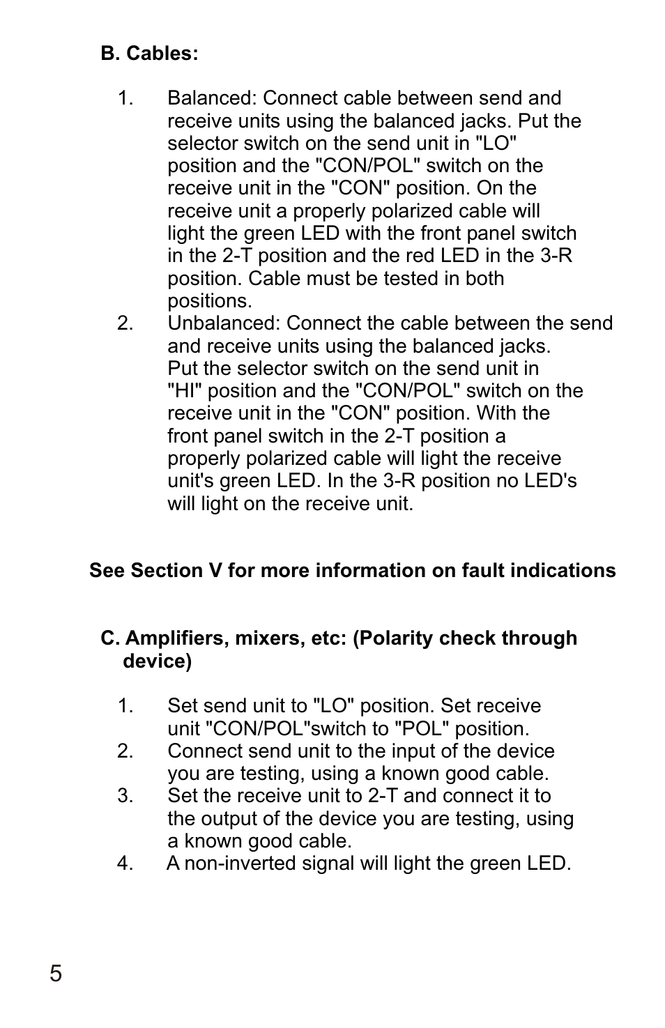Galaxy Audio CRICKET POLARITY TEST SET User Manual | Page 7 / 14