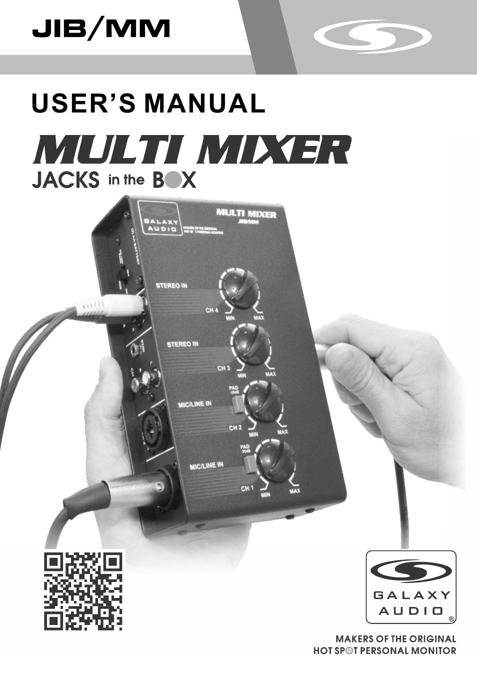 Galaxy Audio JIB/MM User Manual | 8 pages