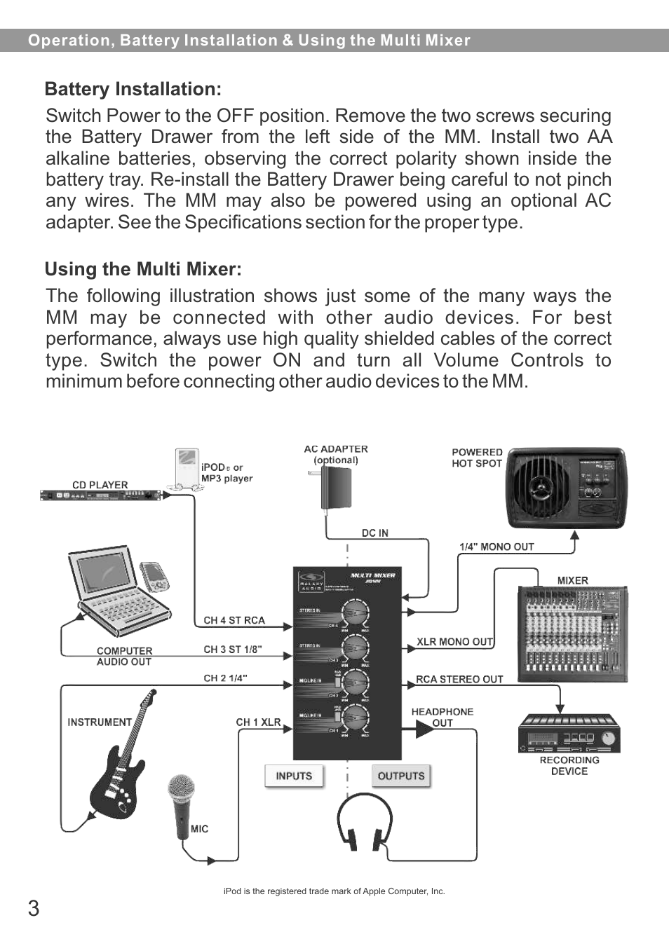 Galaxy Audio JIB/MM User Manual | Page 4 / 8