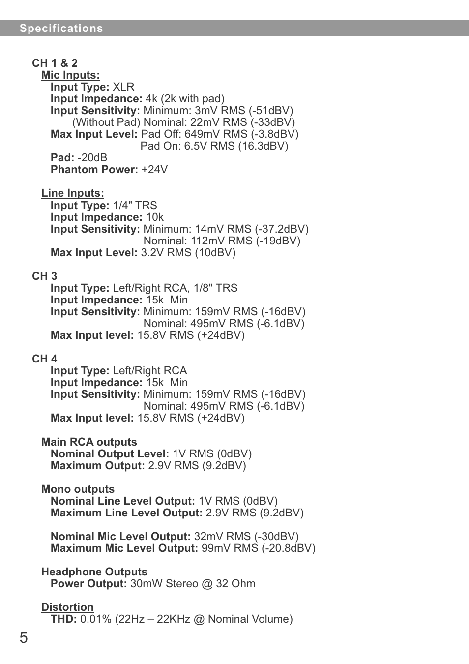 Galaxy Audio JIB/MM User Manual | Page 6 / 8