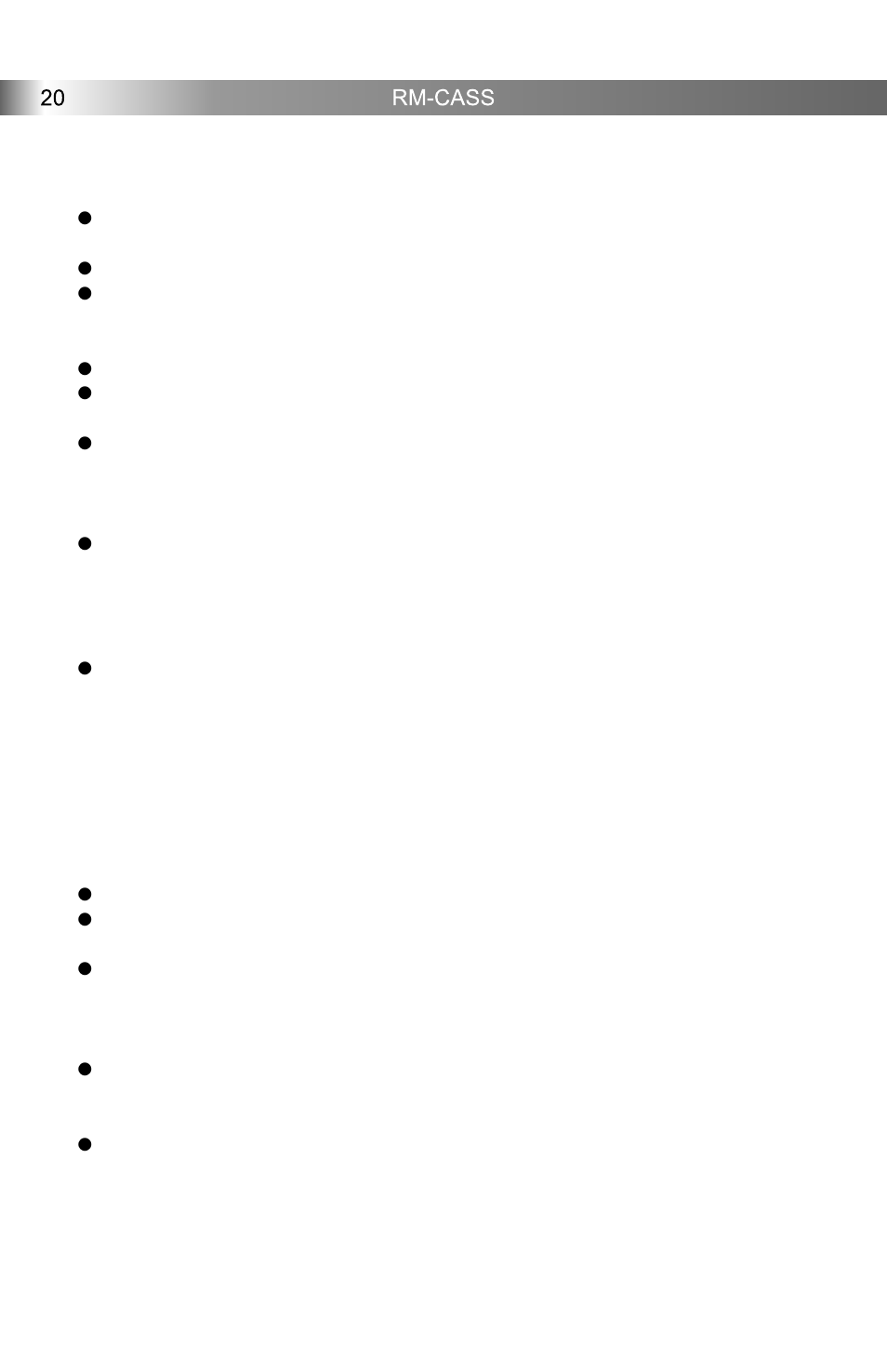 Galaxy Audio RM2 User Manual | Page 22 / 24