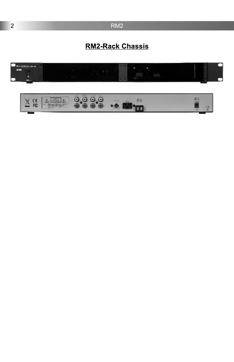 Galaxy Audio RM2 User Manual | Page 4 / 24