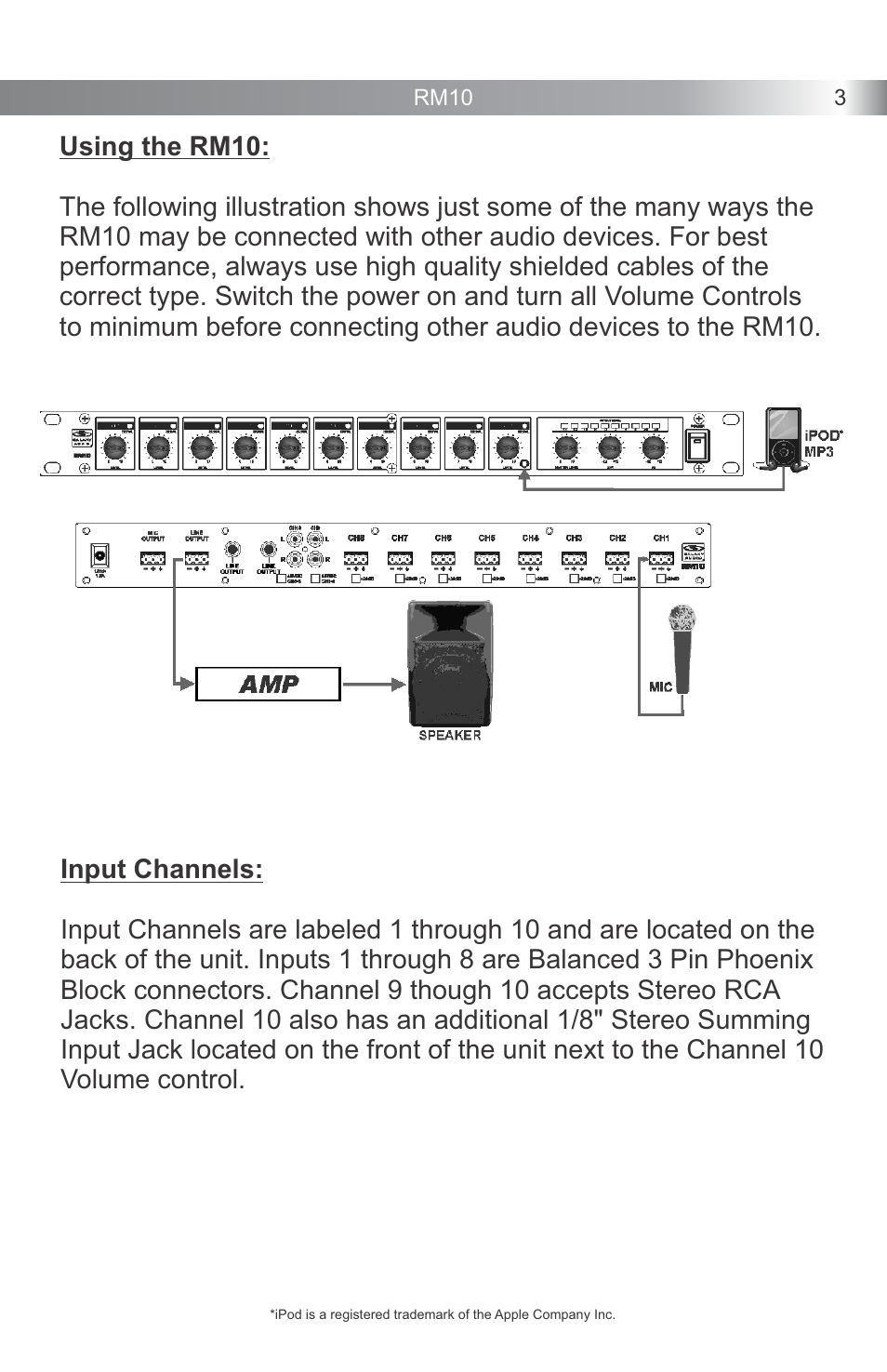 Galaxy Audio RM10 User Manual | Page 5 / 12