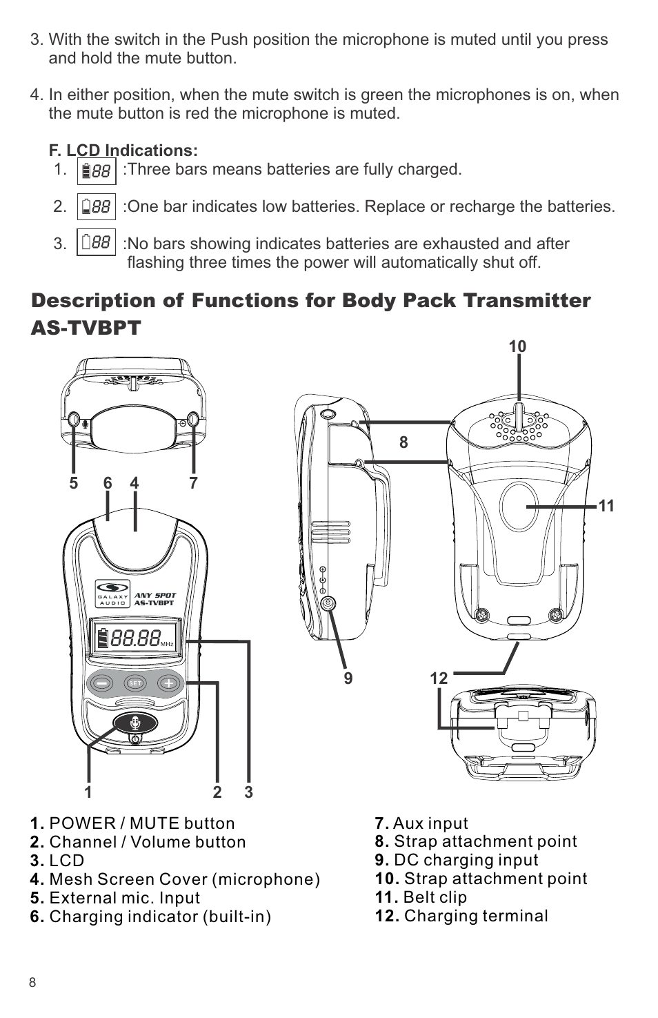 Galaxy Audio CK-VBPR User Manual | Page 10 / 24
