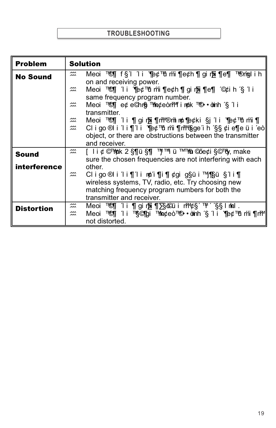 Galaxy Audio CK-VBPR User Manual | Page 21 / 24