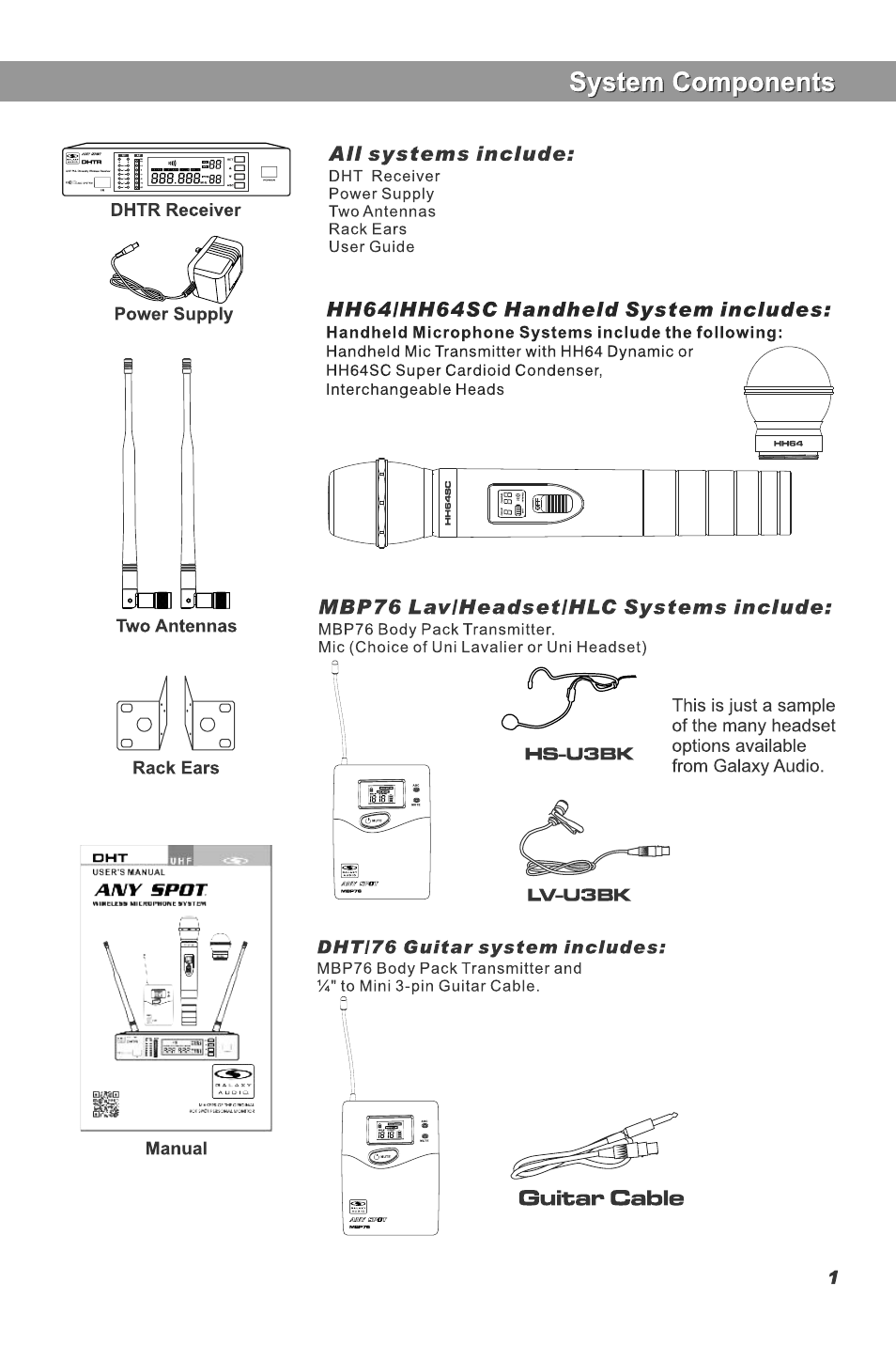 Galaxy Audio DHT User Manual | Page 3 / 12