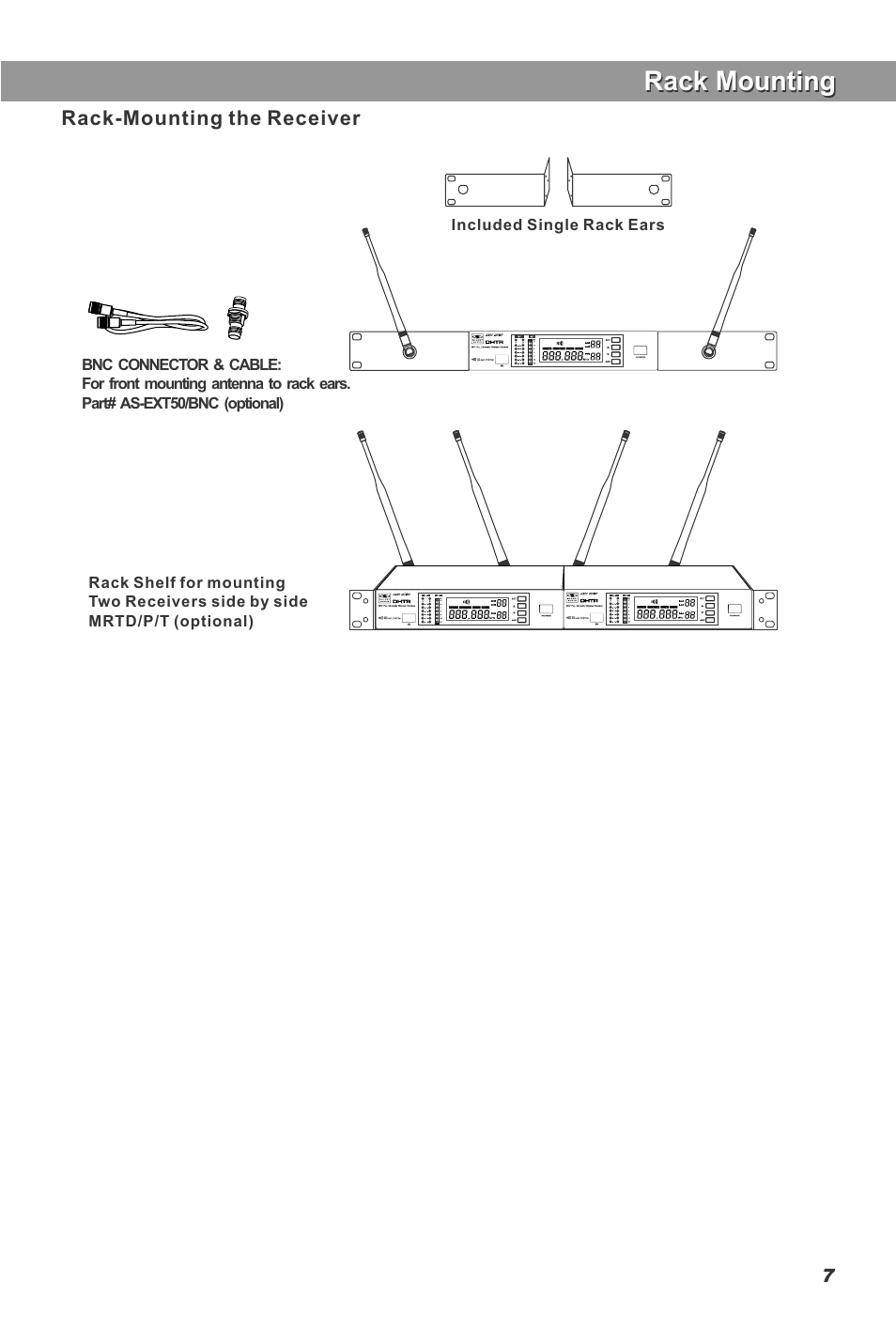 Rack mounting | Galaxy Audio DHT User Manual | Page 9 / 12