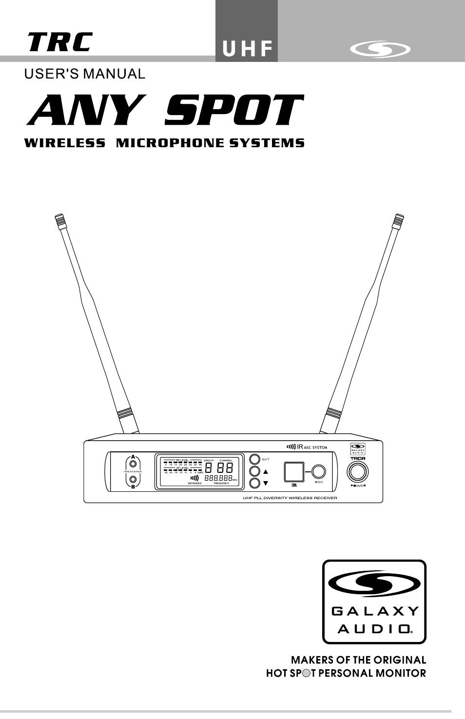 Galaxy Audio TRC User Manual | 12 pages