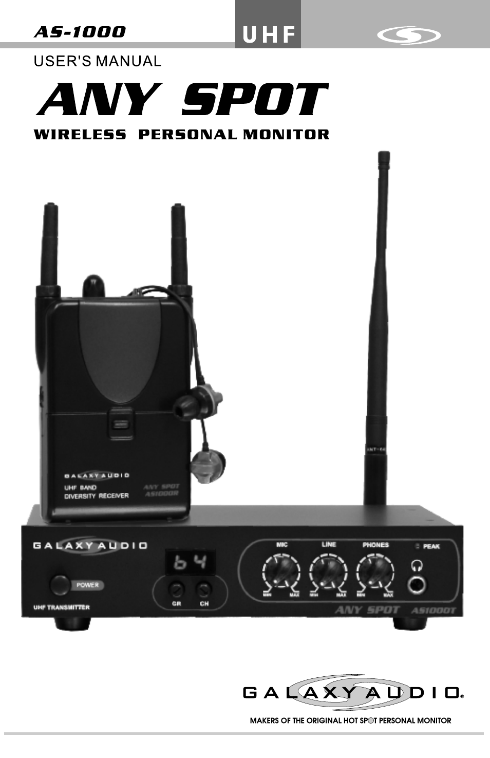 Galaxy Audio AS-1000 User Manual | 20 pages