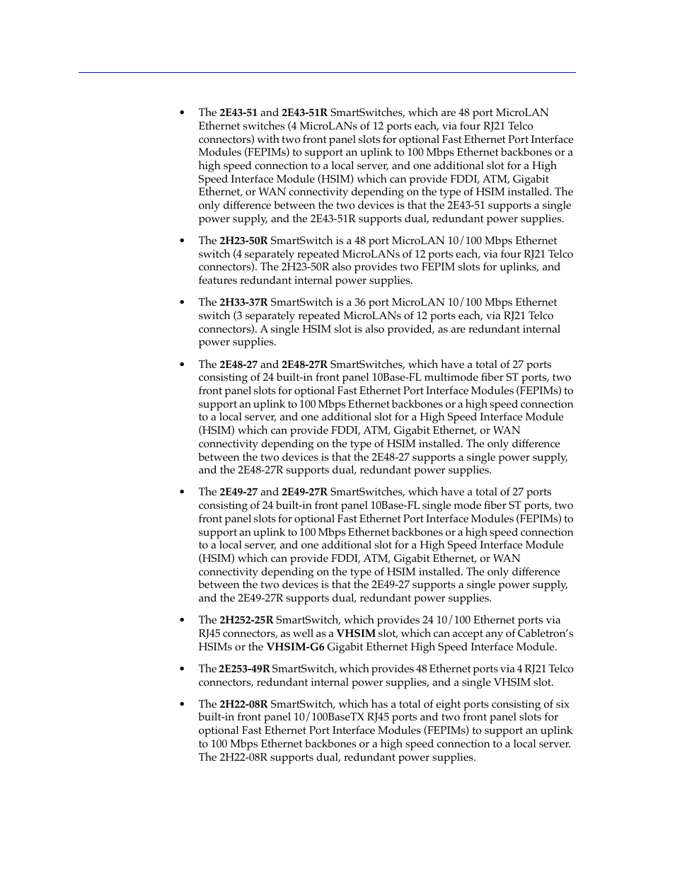 Cabletron Systems 2000 User Manual | Page 10 / 196