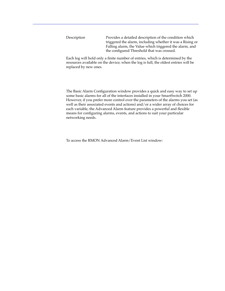 Advanced alarm configuration, Accessing the rmon advanced alarm/event list, Advanced alarm conþguration -11 | Accessing the rmon advanced alarm/event list -11, Advanced, Alarm conþguration | Cabletron Systems 2000 User Manual | Page 109 / 196