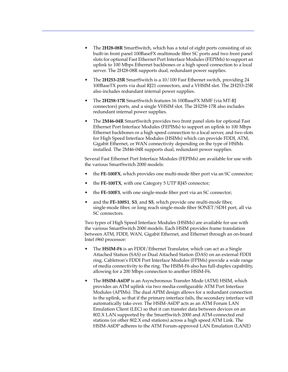 Cabletron Systems 2000 User Manual | Page 11 / 196