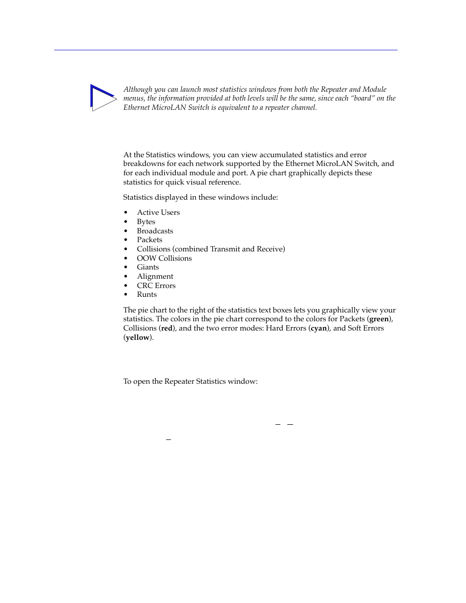 The statistics windows, Accessing the statistics windows, The statistics windows -2 | Accessing the statistics windows -2 | Cabletron Systems 2000 User Manual | Page 136 / 196