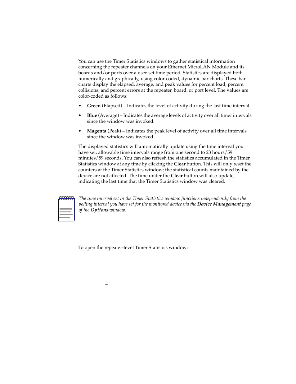 Timer statistics, Accessing the timer statistics windows, Timer statistics -6 | Accessing the timer statistics windows -6 | Cabletron Systems 2000 User Manual | Page 140 / 196