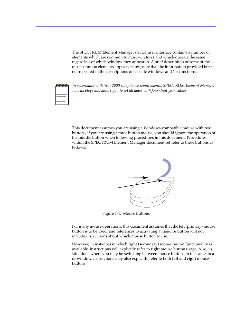 Software conventions, Using the mouse, Software conventions -7 | Using the mouse -7 | Cabletron Systems 2000 User Manual | Page 15 / 196