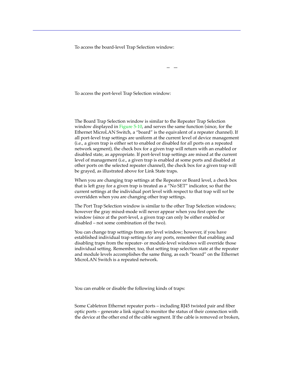 Trap definitions, Trap deþnitions -22 | Cabletron Systems 2000 User Manual | Page 156 / 196