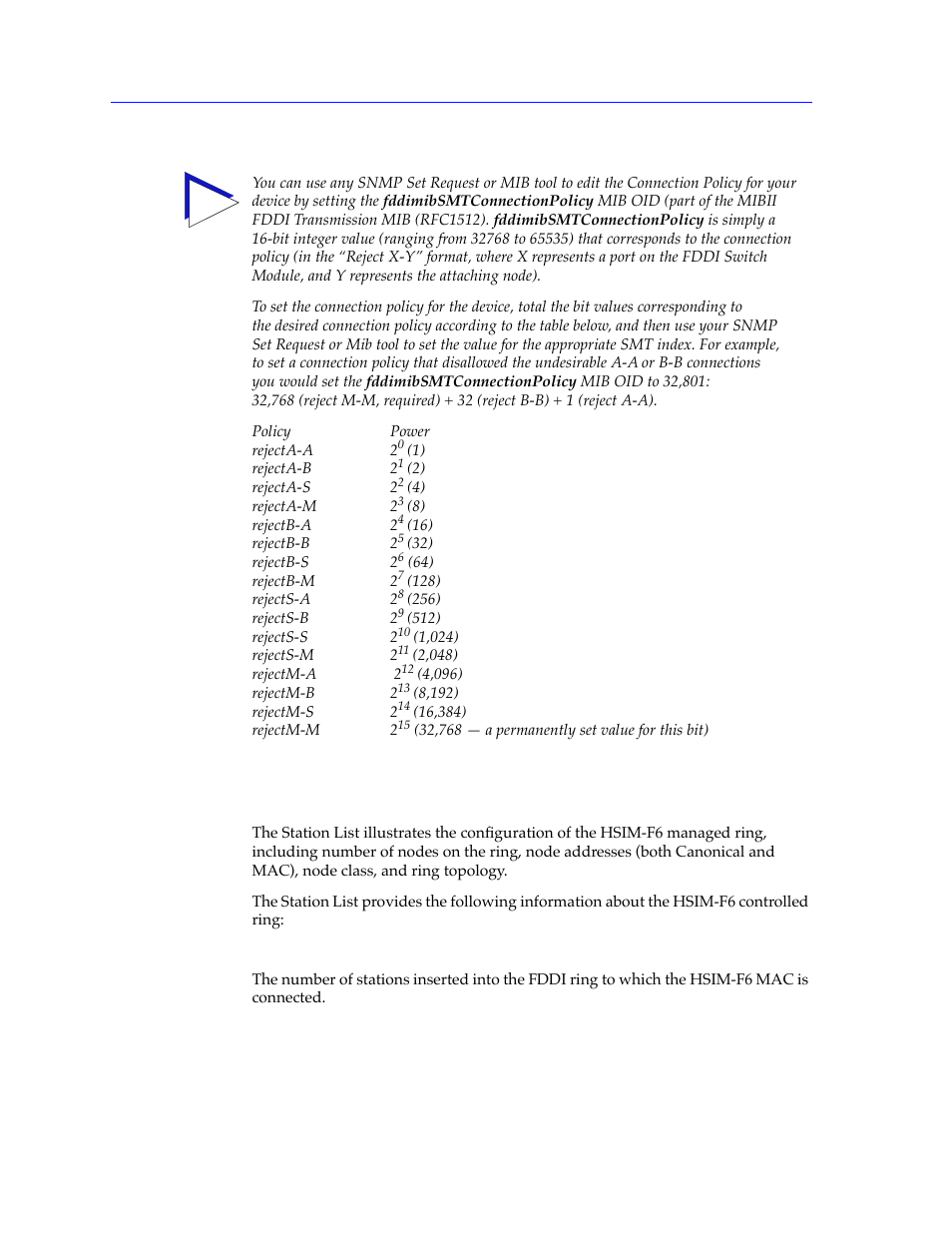 Station list, Station list -8 | Cabletron Systems 2000 User Manual | Page 168 / 196