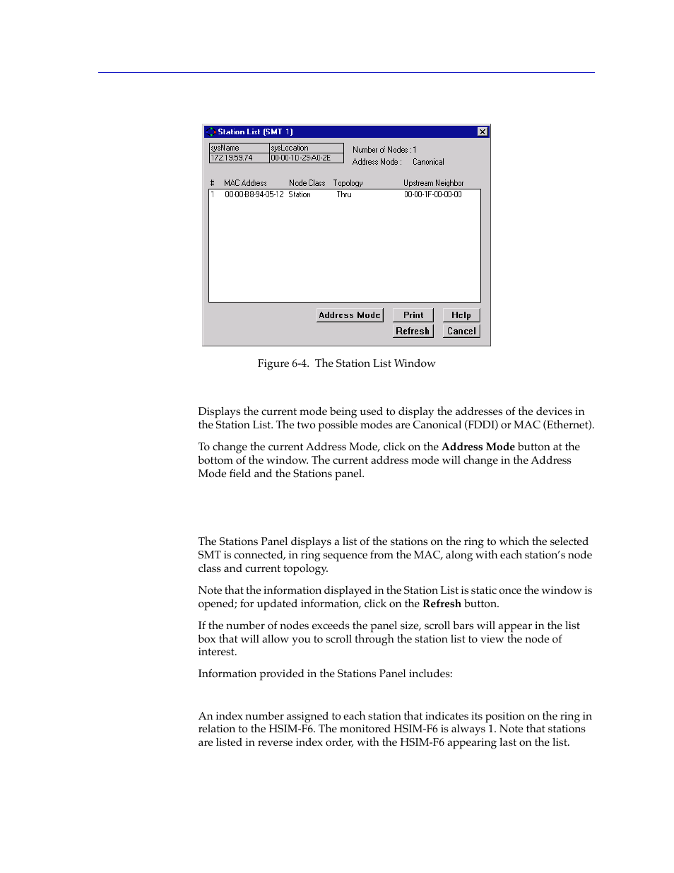 Stations panel, Stations panel -9 | Cabletron Systems 2000 User Manual | Page 169 / 196