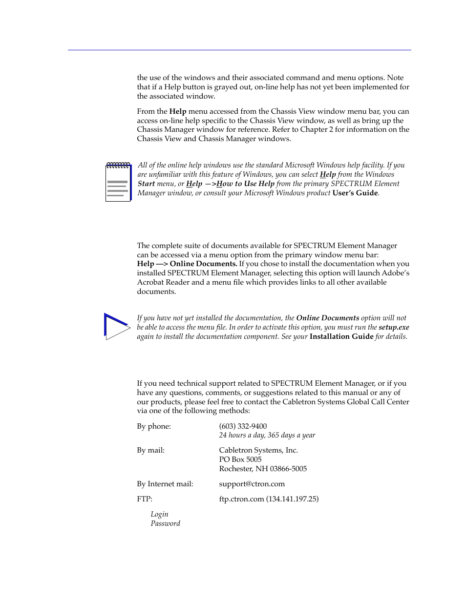 Accessing on-line documentation | Cabletron Systems 2000 User Manual | Page 19 / 196