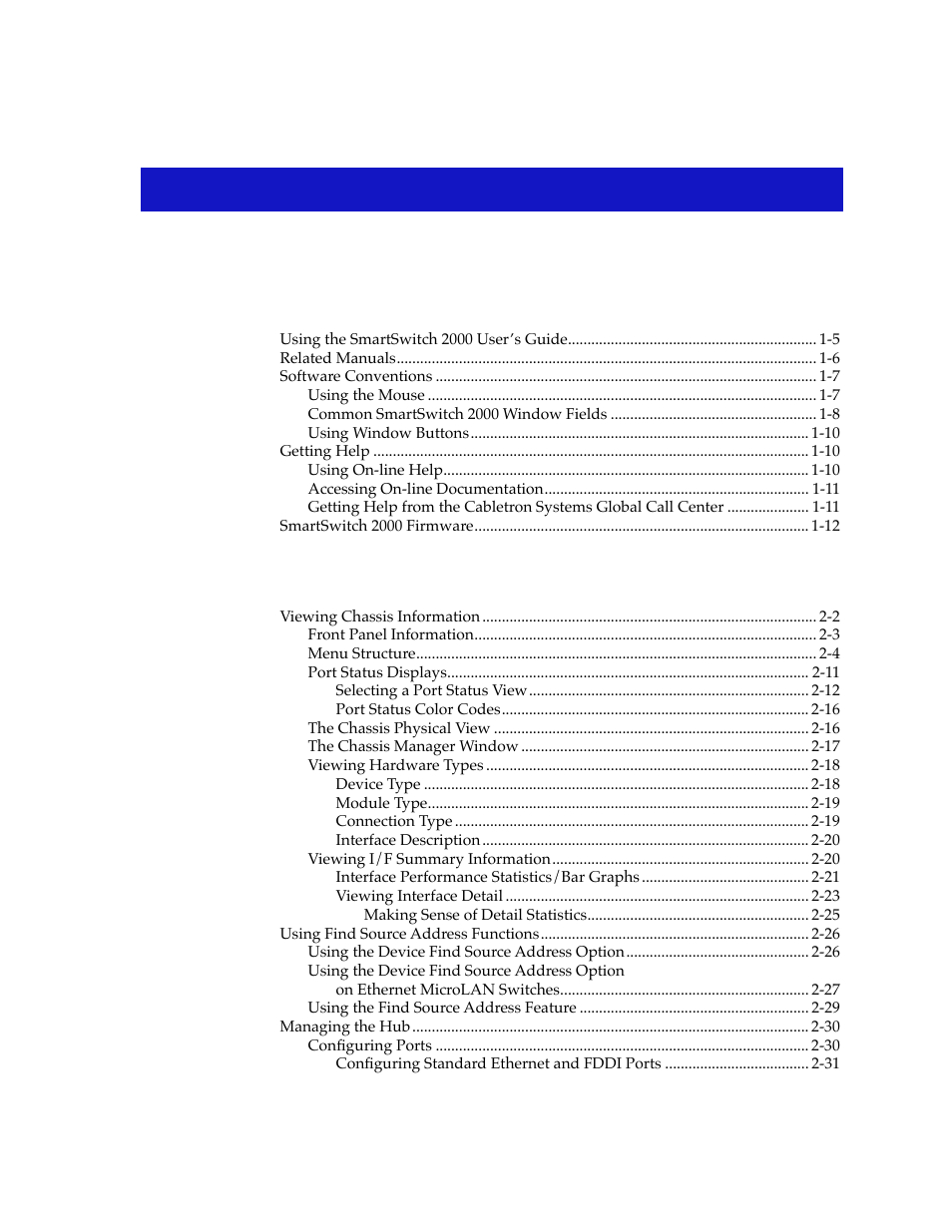 Cabletron Systems 2000 User Manual | Page 5 / 196