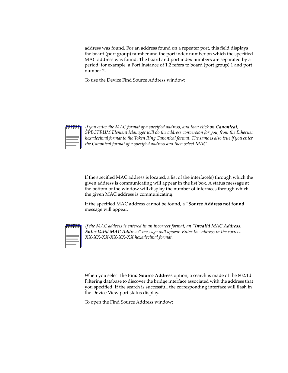 Using the find source address feature, Using the find source address feature -29 | Cabletron Systems 2000 User Manual | Page 51 / 196