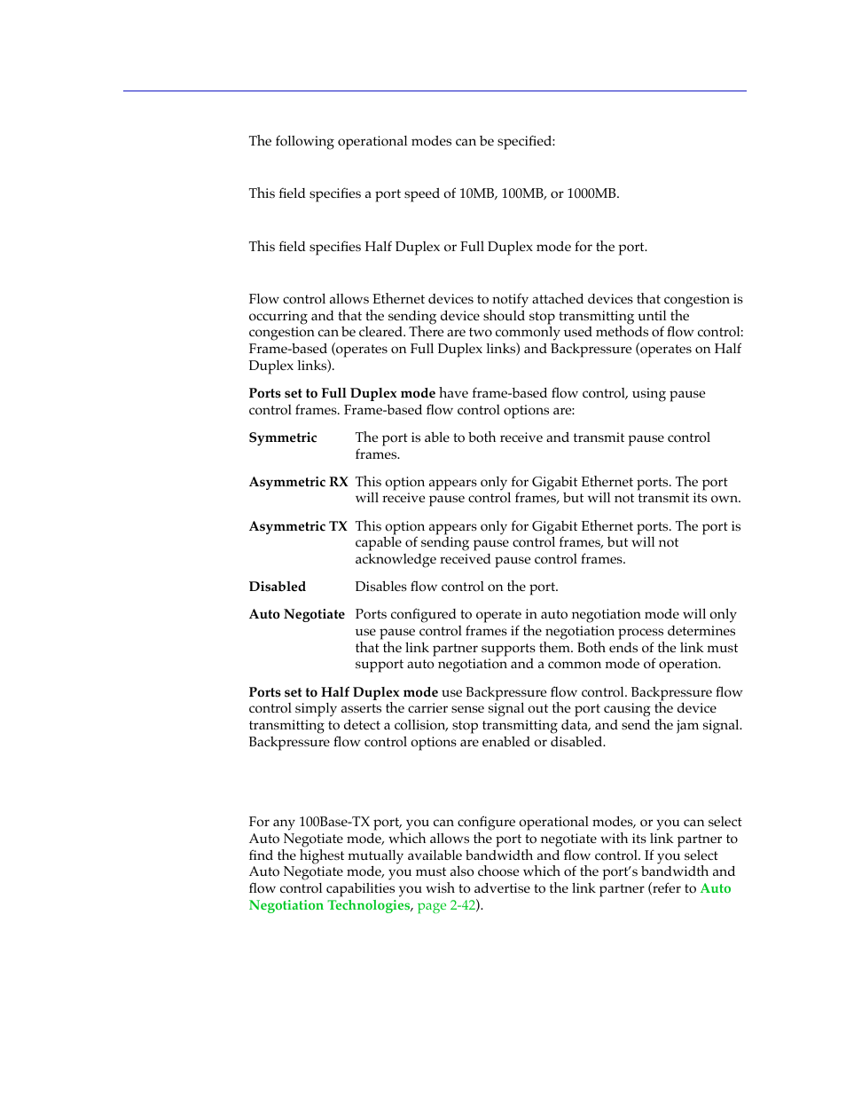 Setting the desired operational mode, Setting the desired operational mode -41 | Cabletron Systems 2000 User Manual | Page 63 / 196