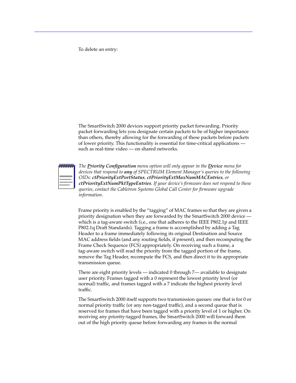 Priority configuration, Priority conþguration -50, Priority conþguration | Cabletron Systems 2000 User Manual | Page 72 / 196