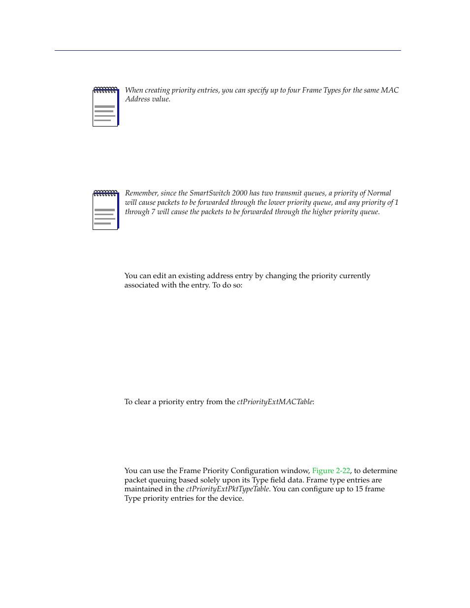 Configuring priority queuing based on packet type | Cabletron Systems 2000 User Manual | Page 78 / 196