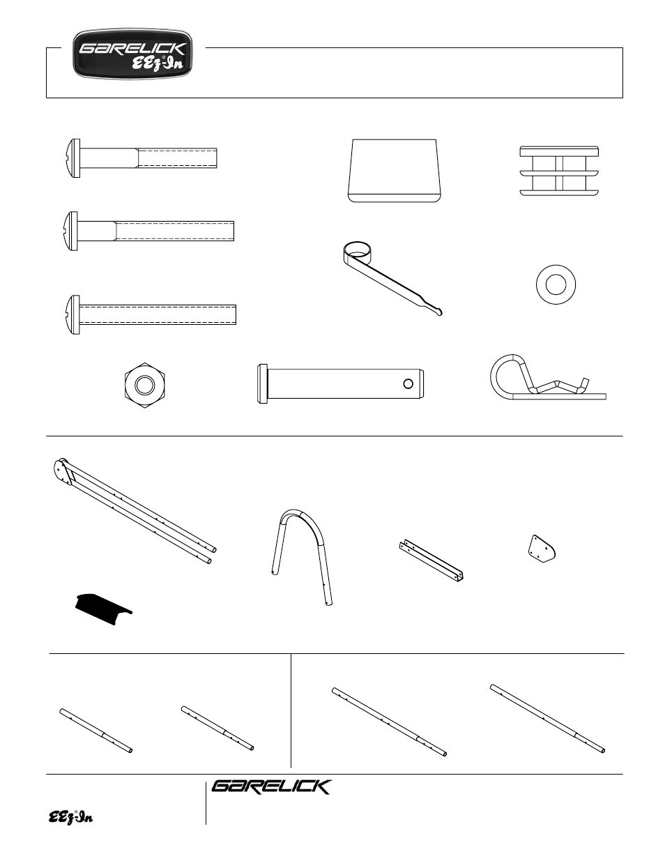 Folding dock/raft pontoon ladder, Parts list for | Garelick 15730 DOCK/RAFT LADDER User Manual | Page 2 / 2
