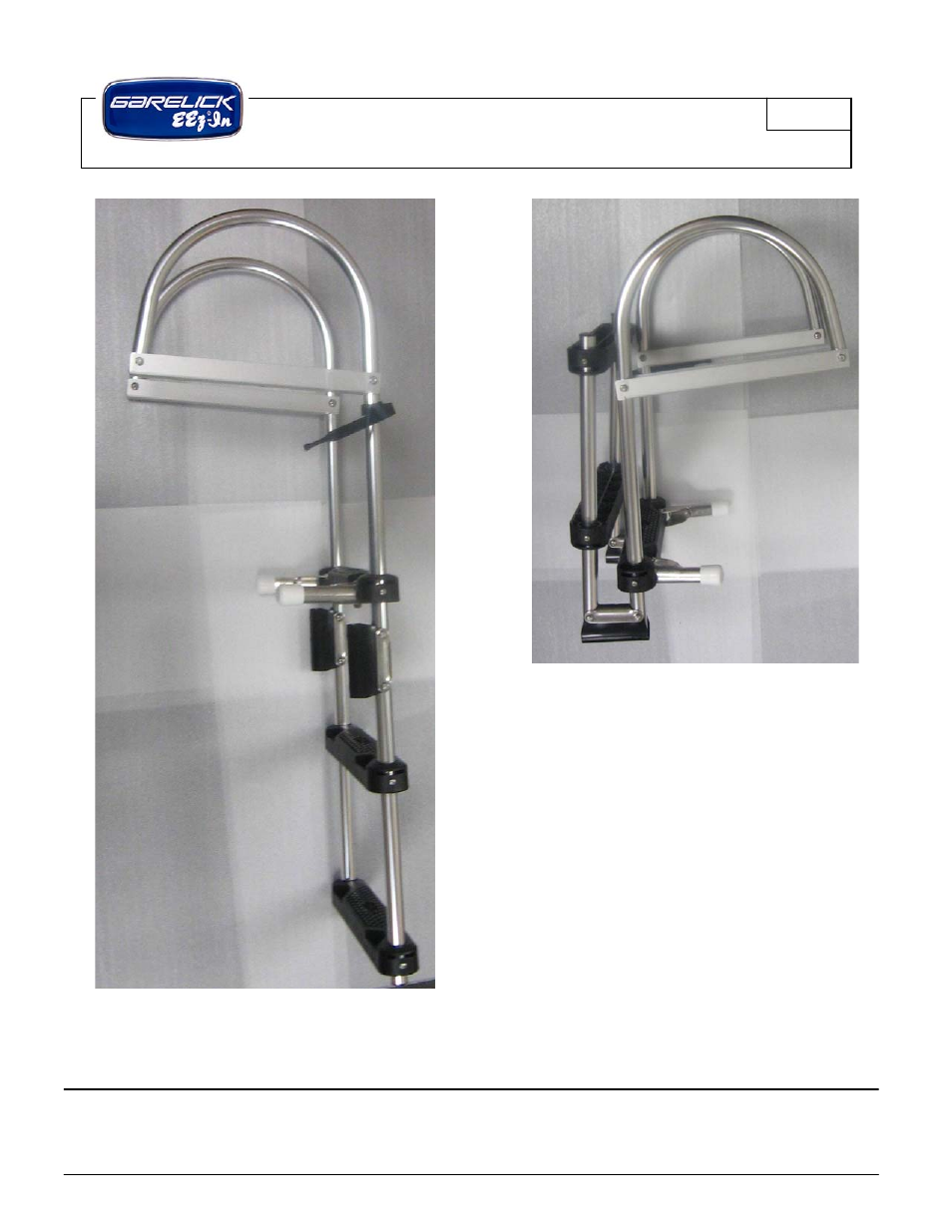 Garelick 12360 FOLDING PONTOON LADDER User Manual | Page 4 / 4