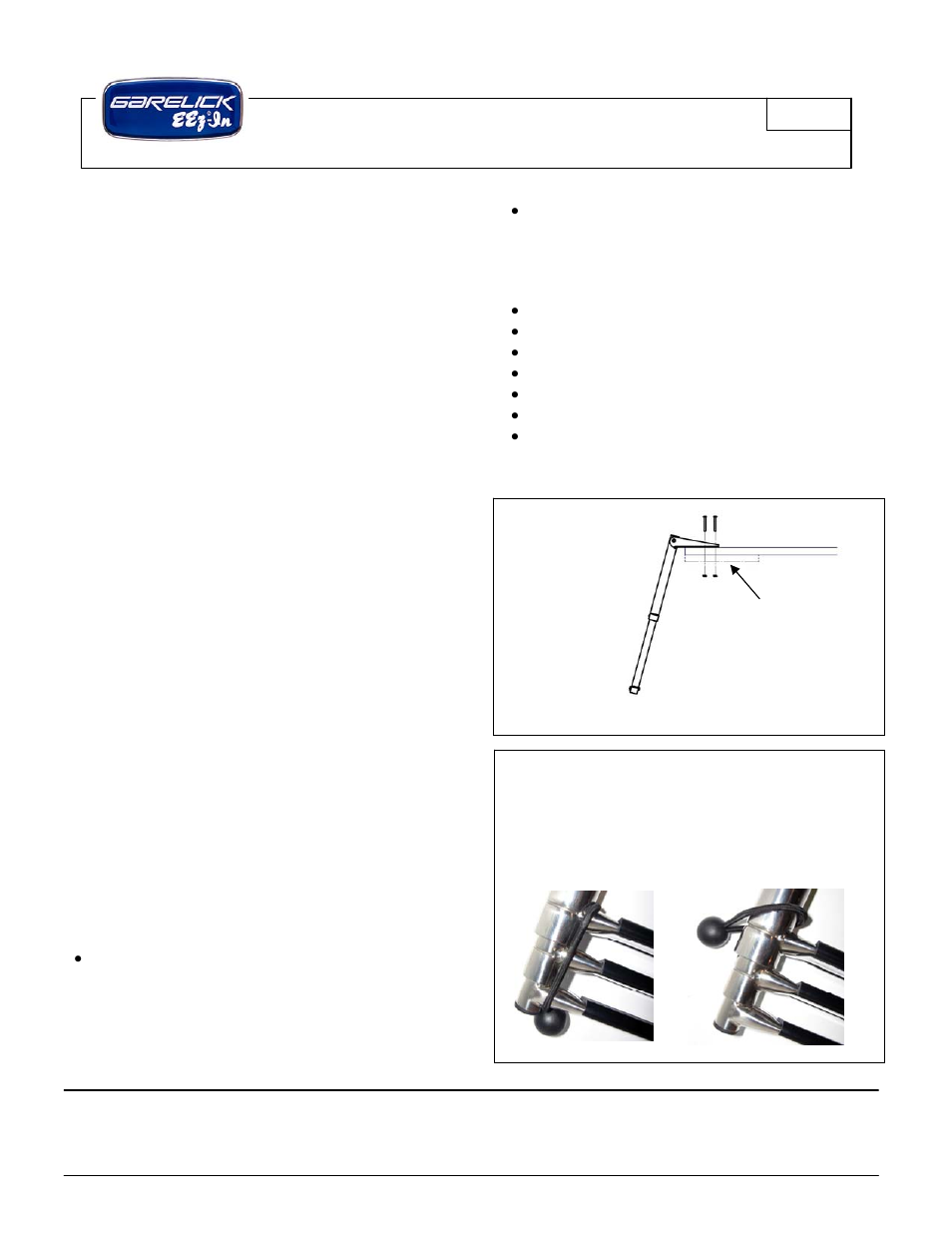 Garelick 19537 TRANSOM PLATFORM WITH TELESCOPING LADDER User Manual | 1 page