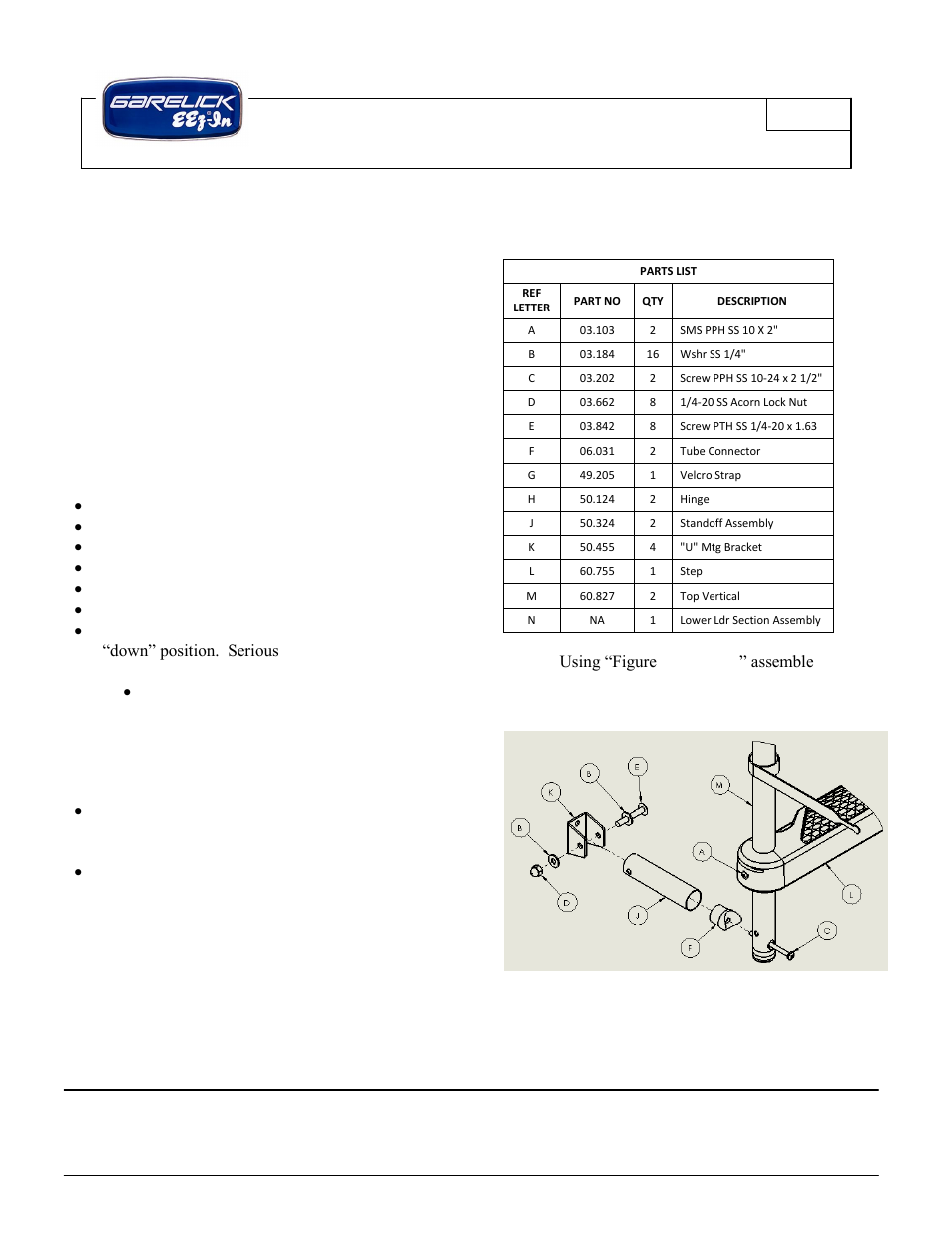 Garelick 18119 3-STEP TRANSOM LADDER User Manual | 3 pages