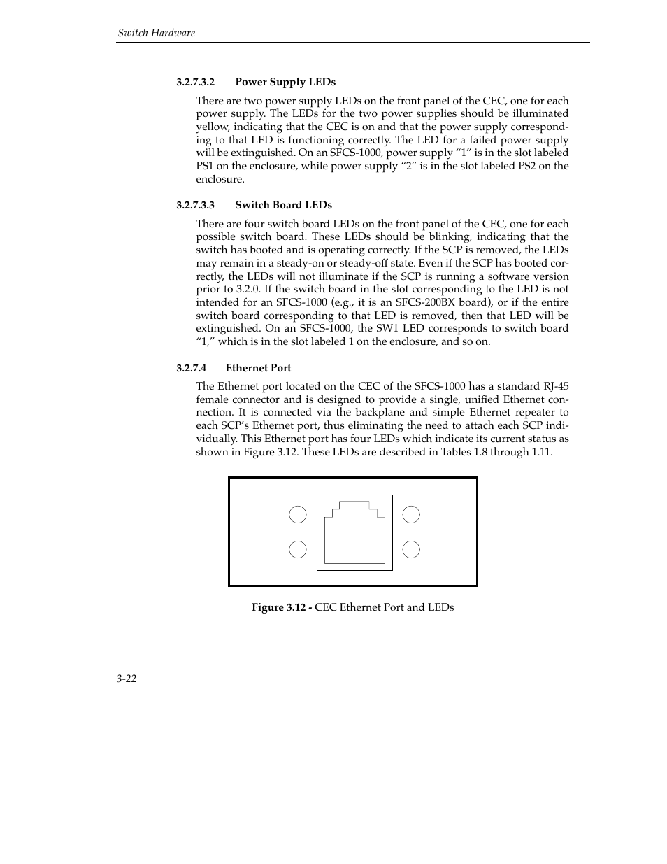 4 ethernet port, 4 ethernet port -22 | Cabletron Systems SFCS-200WG User Manual | Page 48 / 180
