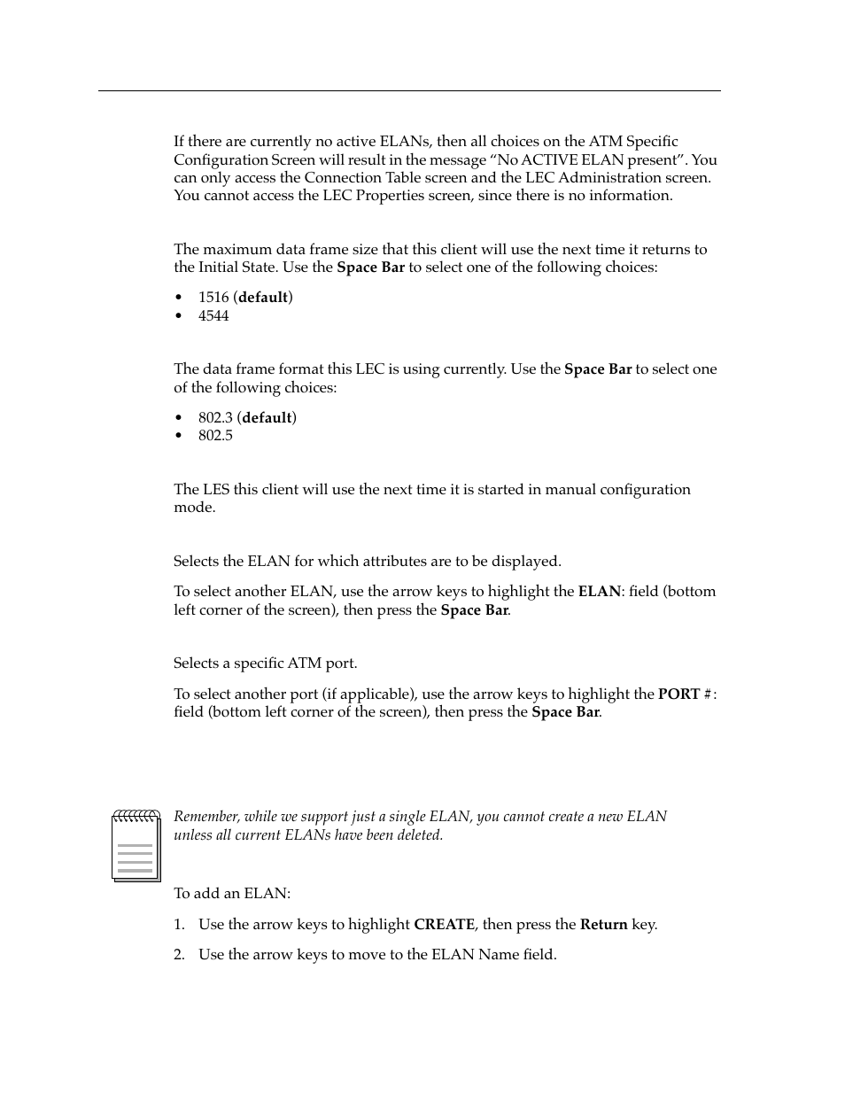 Adding an elan | Cabletron Systems 9A426-01 User Manual | Page 16 / 24