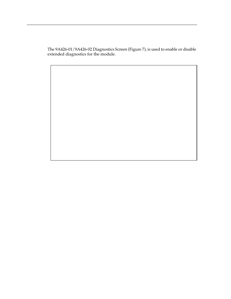 Diagnostics screen | Cabletron Systems 9A426-01 User Manual | Page 22 / 24
