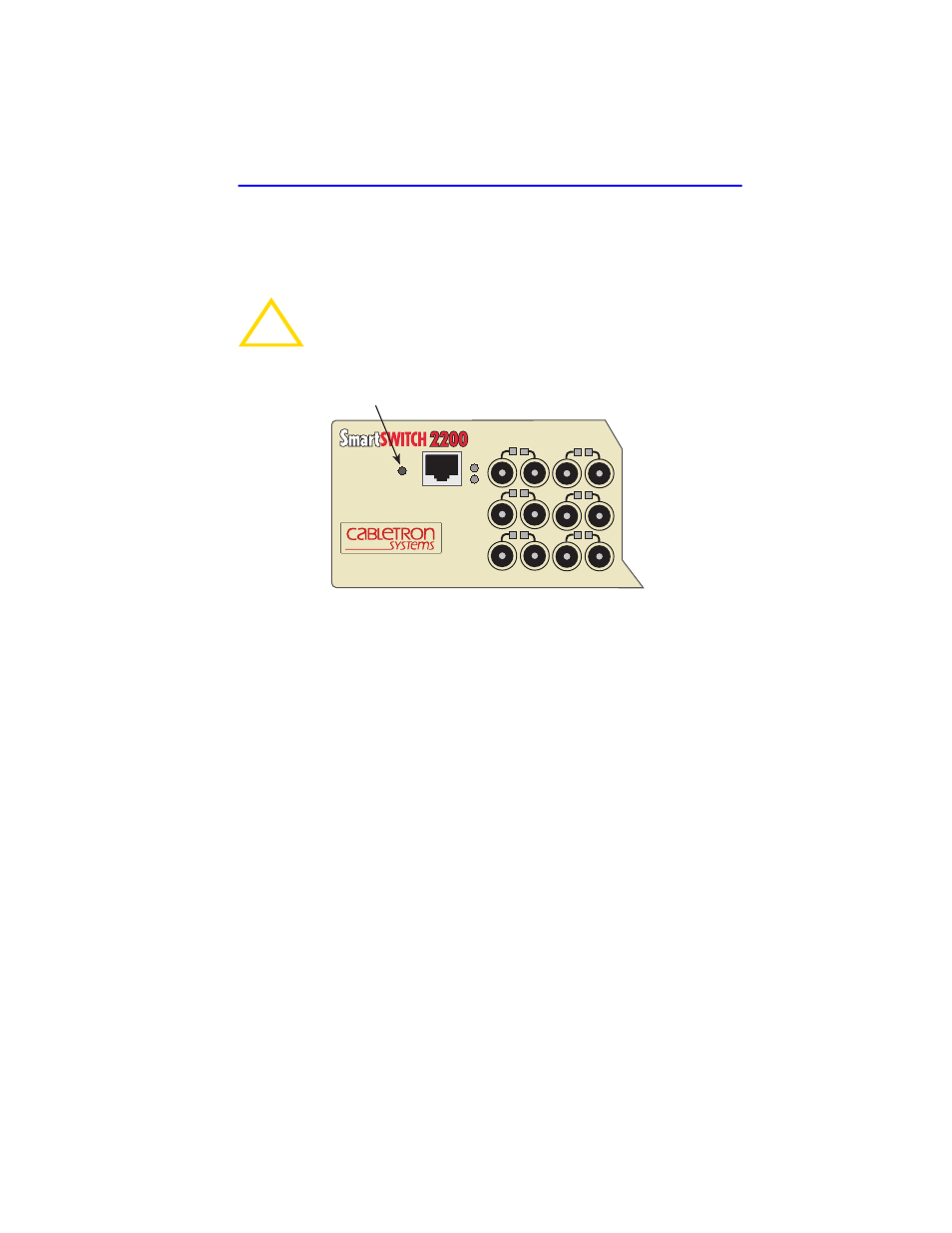 4 using the reset button, Using the reset button -7, Using the reset button | Section 4.4 | Cabletron Systems 2E48-27R User Manual | Page 45 / 160