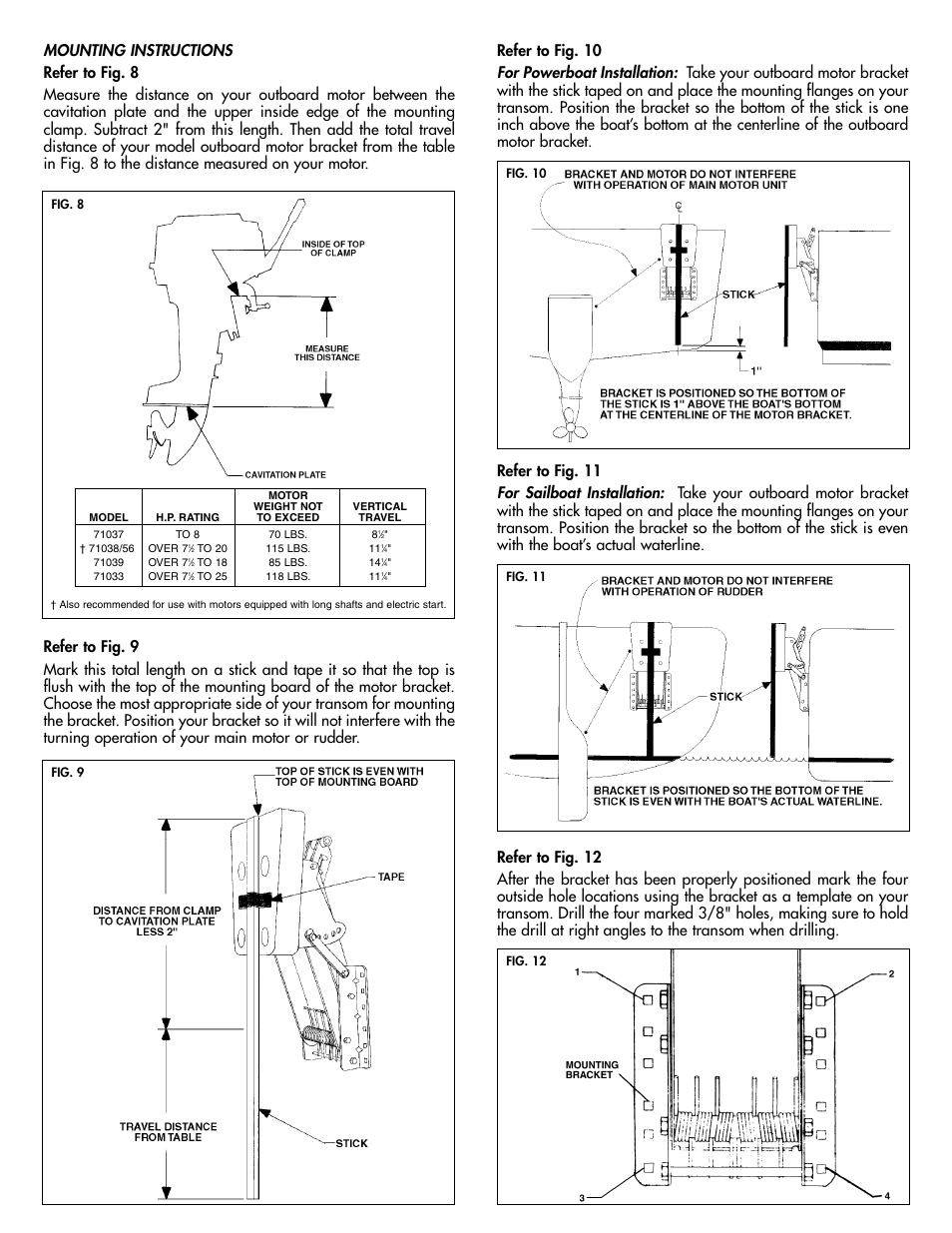 Garelick 71039 MOTOR BRACKET User Manual | Page 3 / 4