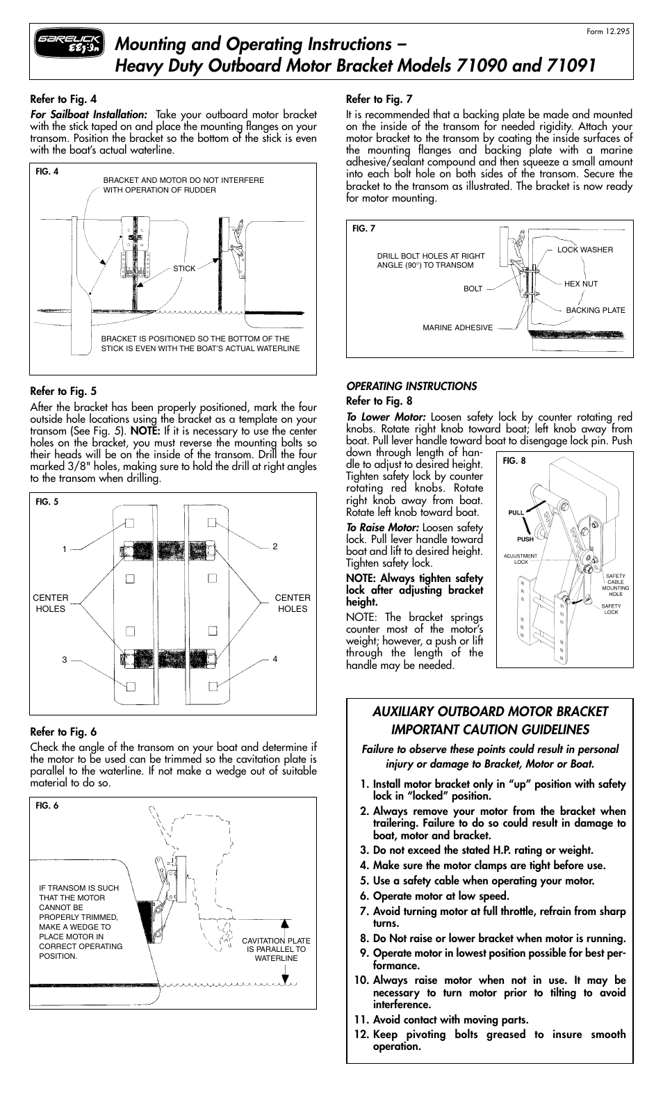 Garelick 71091 MOTOR BRACKET User Manual | Page 2 / 2