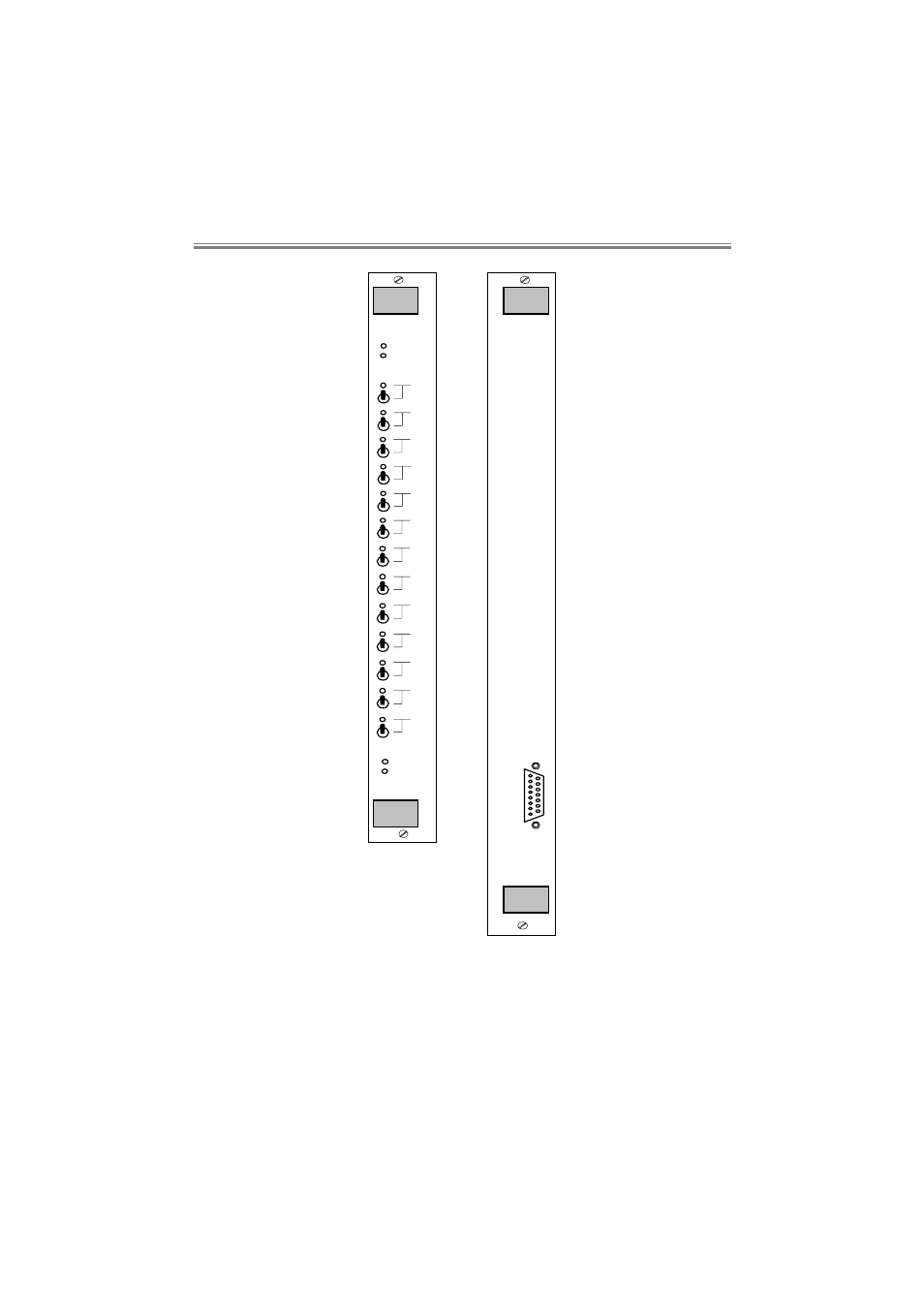 Kbu64 rackmount, R e a r | Cabletron Systems KBU64 Rackmount User Manual | Page 15 / 26