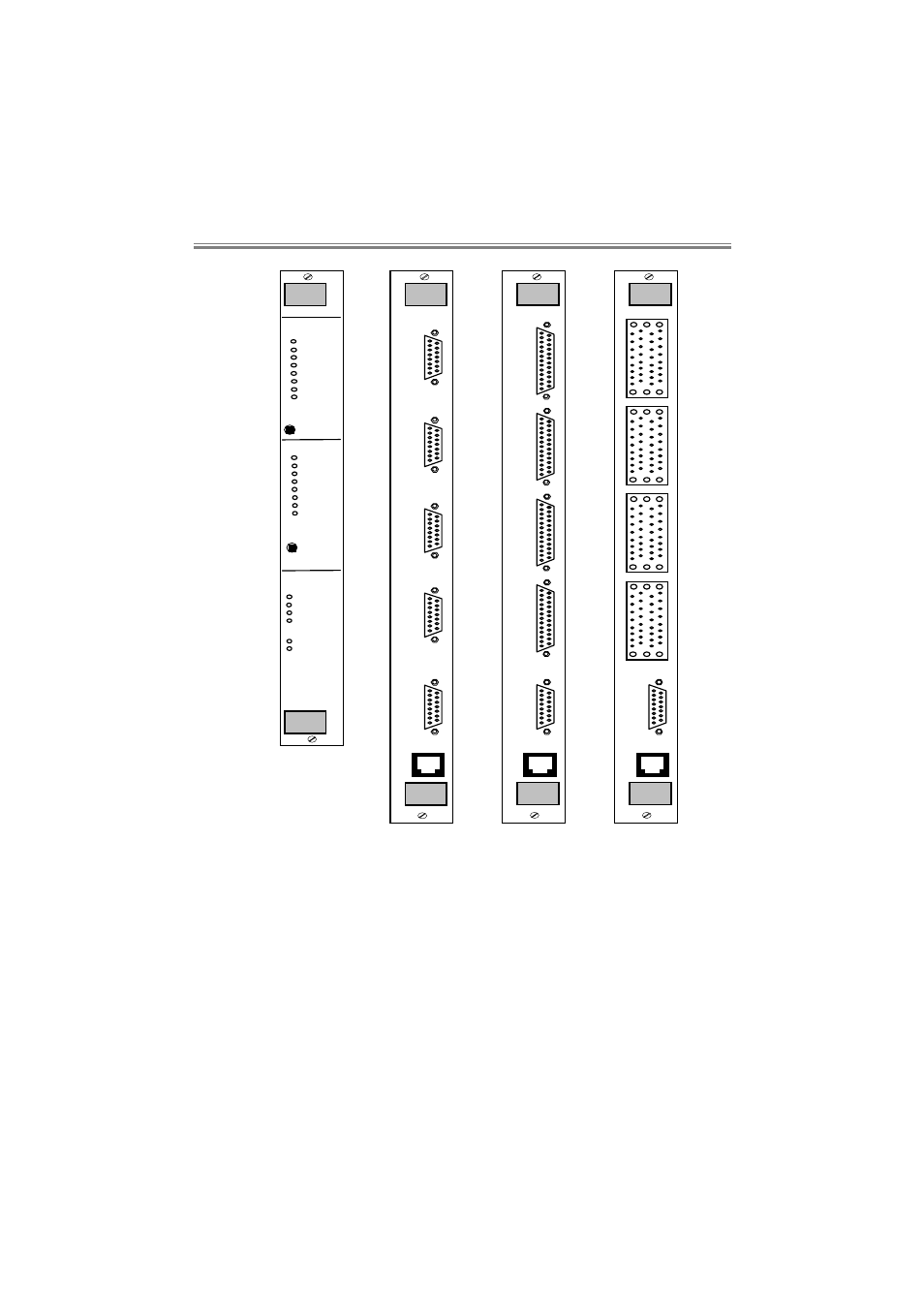 Kbu64 rackmount, Figure 2.1 front and rear panel layout | Cabletron Systems KBU64 Rackmount User Manual | Page 9 / 26