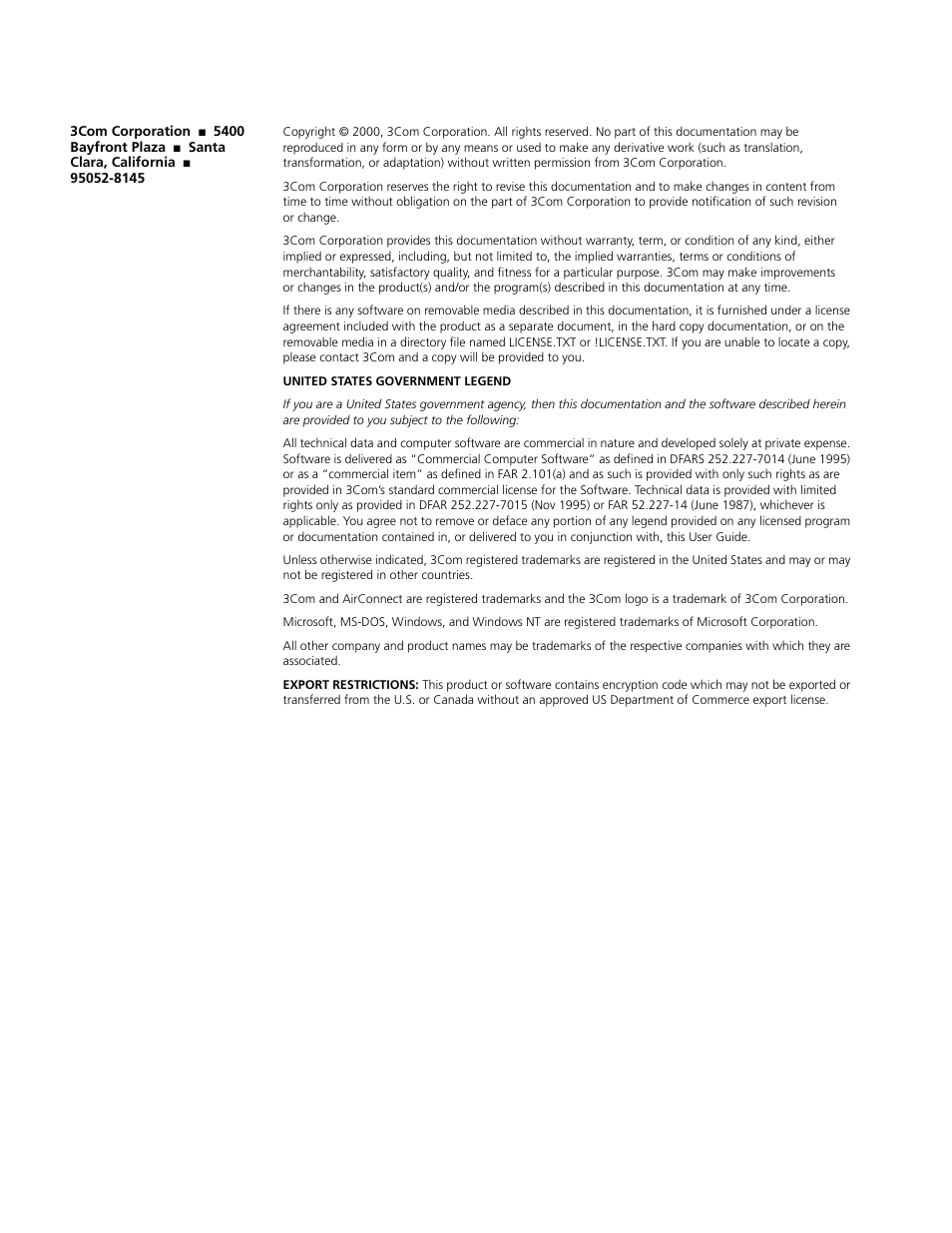 Cabletron Systems AirConnect 3Com User Manual | Page 2 / 93